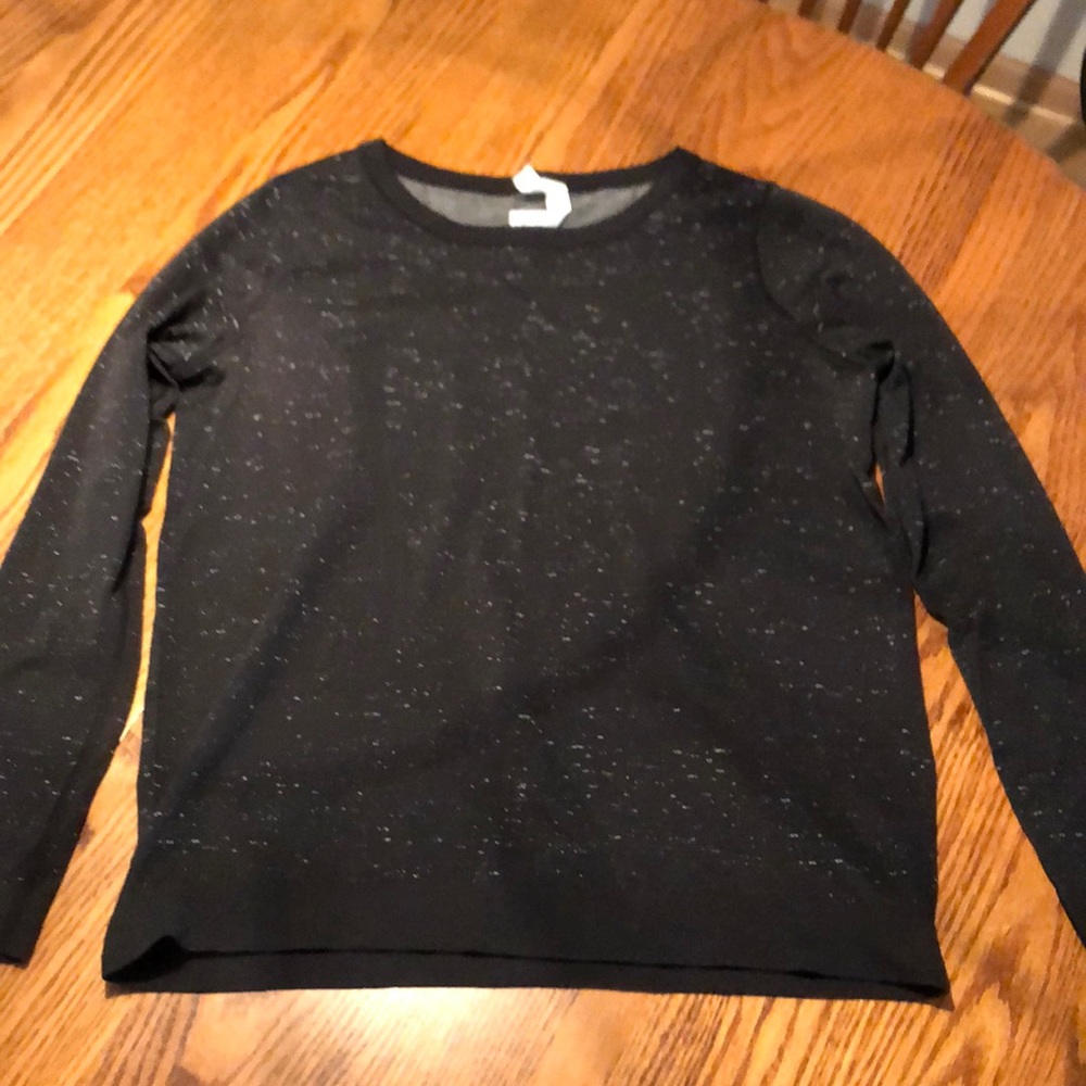 Lululemon Black and White Speckled Shirt - Sz 10